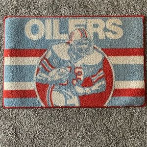 Vintage (70’s/80’s) Houston Oilers Door Mat/Rug